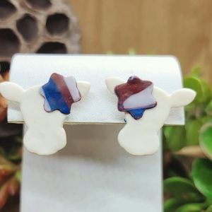 HAND CRAFTED Polymer clay earring studs